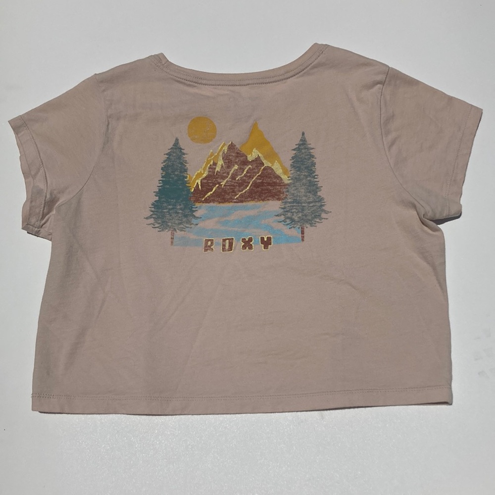 Roxy Crop Top Mountains Lake